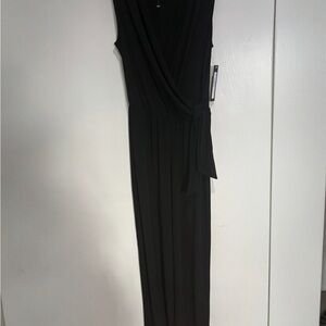 Tahari Black Wrap Sleeveless Jumpsuit NWT